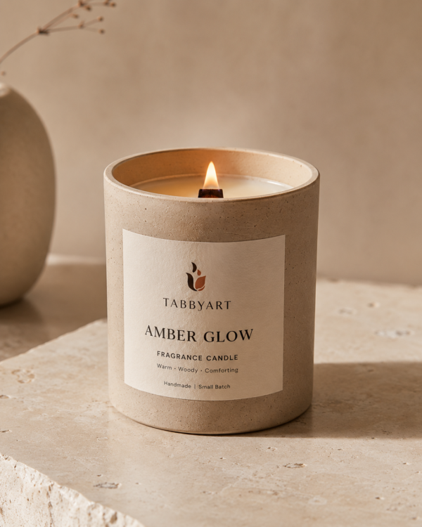 Amber Glow Fragrance Candle (Copy)
