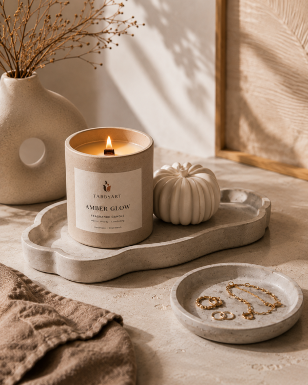 Amber Glow Fragrance Candle (Copy)